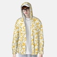 thumbnail image 4 of Goofa Banana Printed Women's UPF 50+ Sun Protection Hoodie Jacket Lightweight Long Sleeve Sun Shirt for Women with Pocket Hiking Outdoor-Medium, 4 of 9