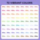 thumbnail image 2 of Set de bolígrafos de colores Artecho 72 colores de doble punta para adultos, 2 of 6