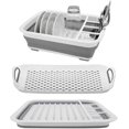 thumbnail image 1 of GINFH Collapsible Dish Drying Rack with Drainboard Portable Dish Drainer Foldable Drying Dish Storage Rack Silverware Organizer Camping RV Kitchen Accessories and Outdoor Activities, 1 of 8
