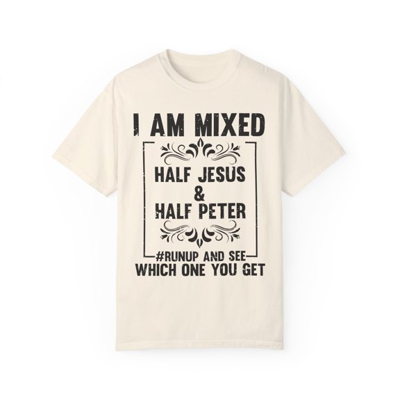 Humorous Religious Prayer Holy Writ God Book Worship Lover Humorous Religious Prayer Holy Writ God Book Worship Lover Unisex Garment-Dyed T-shirt