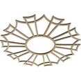 thumbnail image 2 of 16"OD x 5 5/8"ID x 3/8"T Augustus Wood Fretwork Pierced Ceiling Medallion, Hickory, 2 of 3