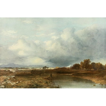 Royal Scottish Academy 1907 When Angry Tempests Gather Canvas Art - Horatio McCulloch (18 x 24)