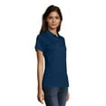 thumbnail image 3 of Hanes Polo de Performance Sport Cool DRI pour Femmes, TG, Marine, 3 of 5