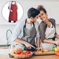 thumbnail image 4 of Tablier de Cuisine Uni Unisexe Anti-Huile avec Poches Lavable, 4 of 7