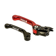 TORC1 Racing Vengeance V2 Flex Front Brake Lever Black/Red Compatible With Gas Gas EC 200R 2019