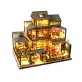 thumbnail image 4 of Casa de madera creativa a escala 1:24, kits de casas de muñecas ensambladas, casas de muñecas en miniatura para niños, niñas, niños, adolescentes,, 4 of 8