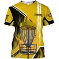 thumbnail image 6 of Personalized Disc Golf T-Shirt 3D All Over Printing S-5XL, Disc Golf Shirts for Men, Mens Disc Golf Tee Shirt (Purple, M), 6 of 8