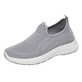 thumbnail image 2 of Womens Workout Shoes,Walking Shoes Women,Women's Slip on Walking Shoes Hands Free Non-Slip Lightweight Gym Workout Casual Comfort Breathable Running Tennis Fashion Sneakers,Gray,9.5, 2 of 6