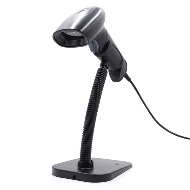 USB Barcode Scanner 1D 2D QR Handheld Wired Bar Code Reader with Stand Support Screen Code Compatible with Windows XP7810 Android Linux System for Supermarket Library Book Shop Logistics