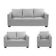 thumbnail image 1 of Sala Gales 3 Piezas Plata (Sofá, Love Seat y Sillón), 1 of 8