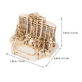 thumbnail image 2 of MLINS 2pcs Trevi Fountain Church Building Model Italian Travel Souvenir Mini Resin Ancient Roman Architecture Sculpture for Home Office Decoration, 2 of 8