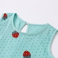 thumbnail image 3 of Robe Sans Manches à Volants Évasée en A pour Fillette, Robes d'Été pour Filles, Robe Imprimée Fraises pour Filles, Robes de Fête pour Filles, 3 of 8