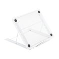 thumbnail image 1 of Runquan Support de Tablette Multi-Angle Réglable pour Ordinateur Portable pour Table de Travail de Café Blanc, 1 of 8