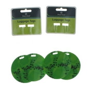 WM Set of 4 Protege Round Style Luggage Tags Suitcase ID Choose Style