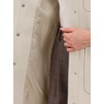 thumbnail image 5 of DARING DIVA Women's Casual Work Oversized Thick Overcoat with Pockets XS Beige, 5 of 6