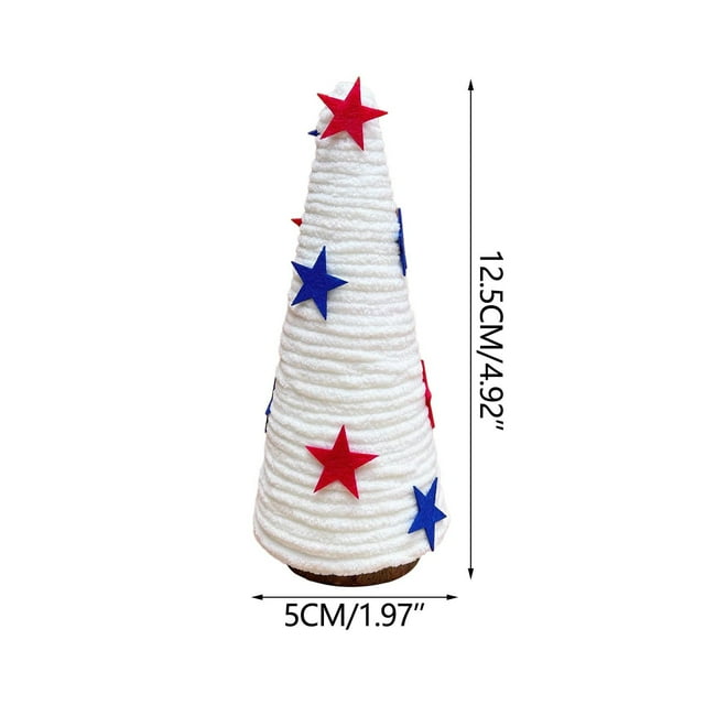 Decorative Cone-Shaped Table Tray for Independence Day Memorial Display 10 in Diameter