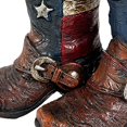 thumbnail image 5 of Urbalabs Western Cowboy Boot Texas Flag Toothpick Holder Vase Distressed Decorative Cowboy Boots with Spurs Home Office Rustic Decor Country Living Pen Holder for Desk, 5 of 7