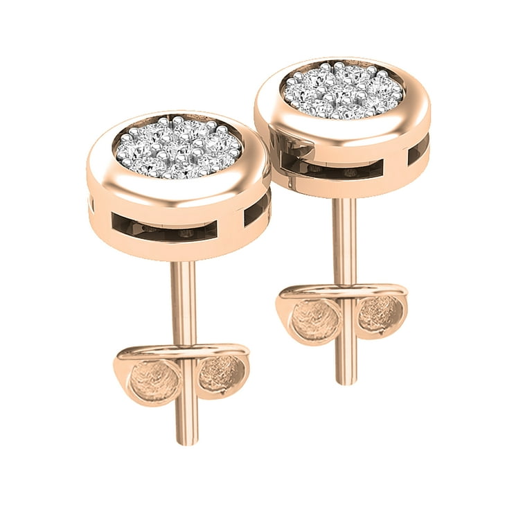 Dazzlingrock Chiusura A Vite Per Orecchini In Oro Rosa 10K - Supporto Singolo Di Ricambio - 3