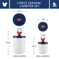 thumbnail image 3 of Disney Home Bon Voyage 2 Pcs Ceramic Jar Set, Dishwasher Safe, 2-Cup and 7-Cup, Mixed Colors, 3 of 6