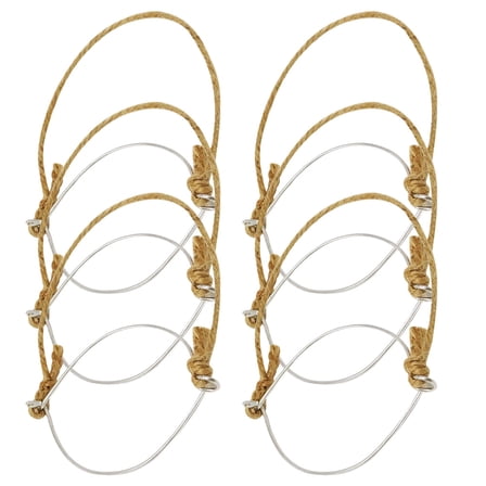 6 Pcs Transparent Decoration Rope Hangers Burlap Wire