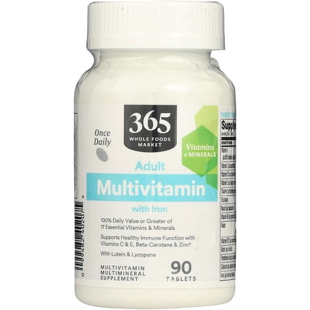 365 by Whole Foods Market Adult Multi Once Daily with Iron 90 Tablets