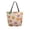 Colored Autumn Leaves, variant on Open Top Canvas Tote Bag with Zipper Reusable Shopping Bag 13.5x15" Roomy Carryall Beautiful Autumn Forest
