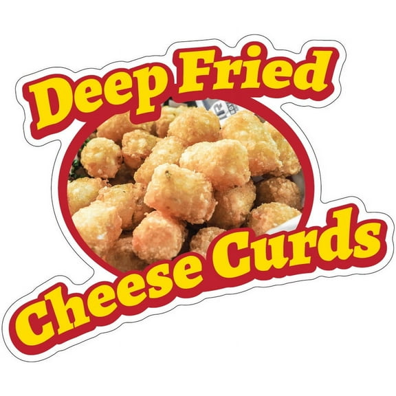 Deep Fried Cheese Curds 16" Decal Concession Stand Food Truck Sticker