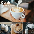 thumbnail image 3 of Electric Milk Frother & Steamer, 4-in-1 Automatic Stainless Steel Milk Warmer with Touch Screen, Hot & Cold Foam for Latte Cappuccino, 3 of 7