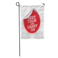 thumbnail image 1 of KDAGR Badge Keep Calm and Carry on Red Choice Choose Garden Flag Decorative Flag House Banner 28x40 inch, 1 of 2
