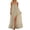 Beige&09#0130K, variant on Garbnen Dresses for Women Cotton Linen Sleeveless Long Women's Solid Color Backless Cami Dress Sides Slit Spaghetti Strap Flowy Vacation Sundress for Women with Back Tie