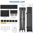 thumbnail image 4 of COBIZI 10x20 Pop Up Canopy with 6 Sidewalls, Heavy Duty UPF 50+ Waterproof All Season Commercial Tent for Outdoor Weddings & Parties, Roller Bag Included, Black, 4 of 8