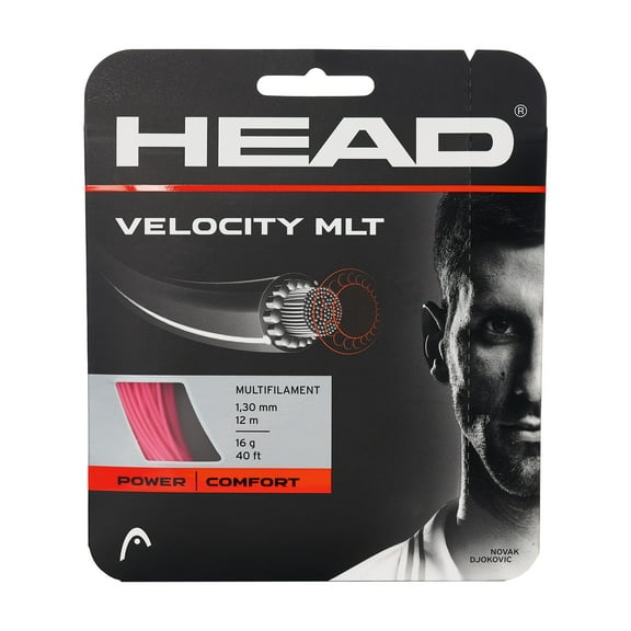 HEAD Velocity MLT Tennis String Set (Pink, 16)
