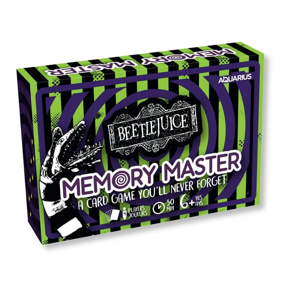 Aquarius Beetlejuice Memory Master Adult Card Game, Paper/Plastic, 4.40" x 4.40" x 1.60"