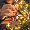 thumbnail image 1 of Adornos colgantes para árbol de Navidad | Decoraciones navideñas de acrílico para el hogar, el coche y regalos | Manualidades reutilizables con escenas invernales para familiares y amigos, 1 of 3
