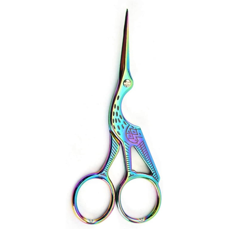 2 Pieces Stork Scissors, Sewing Scissors Stainless Steel Tip Dressmaker  Shears DIY Tools for Embroidery, Craft, Needle Work, Art Work 