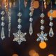 thumbnail image 3 of Adornos navideños OuMuaMua Crystal Snowflake 80 piezas, 3 of 7