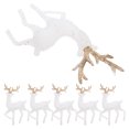 thumbnail image 3 of FELTECHELECTR 6 figuras de reno navideño para decoración navideña con lindas estatuas de alce. Adornos navideños de reno de pie., 3 of 5