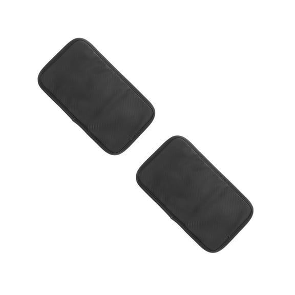 WORGEOUS 2pcs Car Middle Console Cover Universal Car Armrest Cover Central Console Pad Breathable Anti-Slip Car Armrest Storage Box Mat