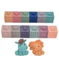 thumbnail image 2 of Apilamiento de bloques de construcción bloques blandos para bebés Pegamento flexible Masticable para niños pequeños Juguete para niñas para niños ANGGREK Otros, 2 of 8