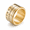 Gold, variant on Men's Spinner Ring, Stainless Steel 14mm Rotating Number Scale Band US 7-12 sizes, three color options, fidget style, birthday Father's Day gift for him