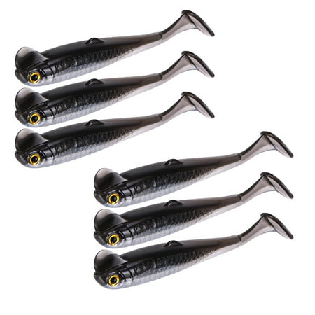 6cm 1.3g Fishing Lure Swim Baits Lures Paddle Tail Swimbaits Artificial T Tail Baits