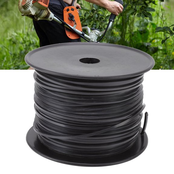 Línea de Recortadora Cuadrada, Línea de Recortadora de Hilo de Nylon Profesional para 3.3 mm 0.13in Negro Negro