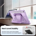 thumbnail image 4 of Fintie Shockproof Case for Samsung Galaxy Tab S10 Lite/ S10 FE/ S9 FE 5G 10.9 Inch/Tab S9 11 Inch with S Pen Holder, Slim Frosted Hard Cover with Multi-Angle Kickstand, Purple, 4 of 9