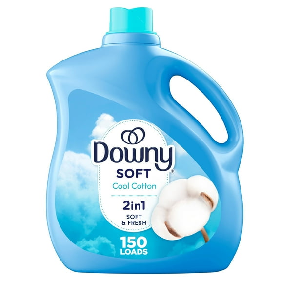 Downy Liquid Fabric Softener, Cool Cotton Scent, 111 fl oz, 150 Loads
