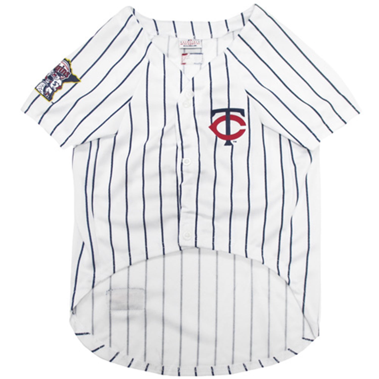Pets First MLB Minnesota Twins Mesh Jersey for Dogs and Cats - Licensed Soft Poly-Cotton Sports Jersey - Medium