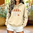 thumbnail image 5 of Yutgune Graphic Hoodies for Women Game Day Football Graphic Drawstring Pocket Pullover Hoodies Hooded Sweatshirt for Women, 5 of 5