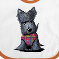 thumbnail image 4 of Inktastic Scottie Dog in Plaid Boys or Girls Baby Bib, 4 of 4