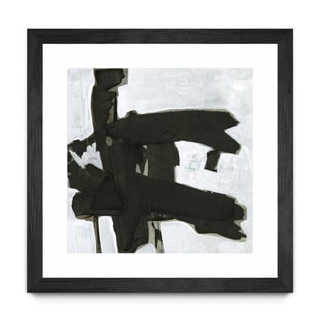 Giant Art 30x30 Ode an Kline VII Matted and Framed in White