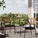 thumbnail image 5 of Garvee Paquete de 4 Sillas de Comedor para Exterior 20,67 x 22,83 x 33,07", Negro y Marrón, 5 of 9