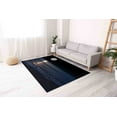 thumbnail image 4 of Sea And Moon View Rugs, Kitchen Rug, Easy to Clean Rugs, Full Moon Rug, Moon Rugs, Bath Rugs, View Rug, Area Rug, Entryway Rug, Black Rug, 2.6'x9.2' - 80x280 cm, 4 of 8